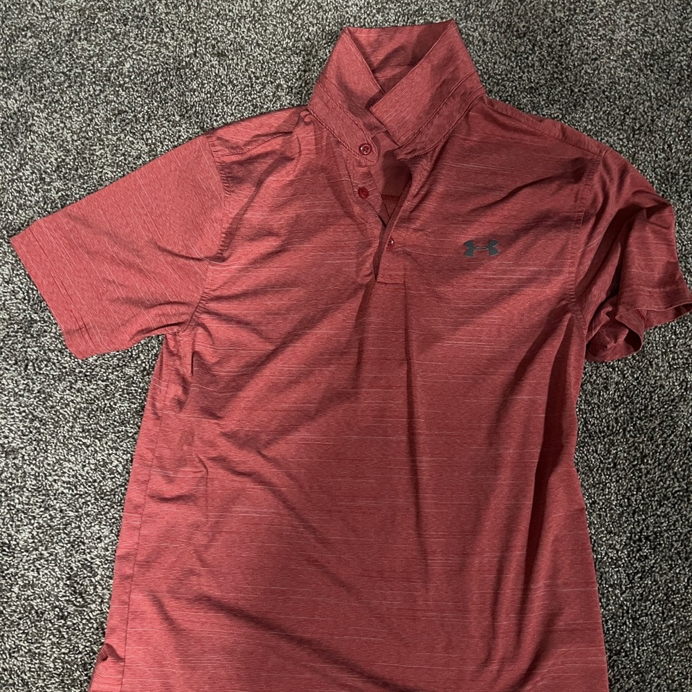 Under Armour Men's Red Polo Shirt